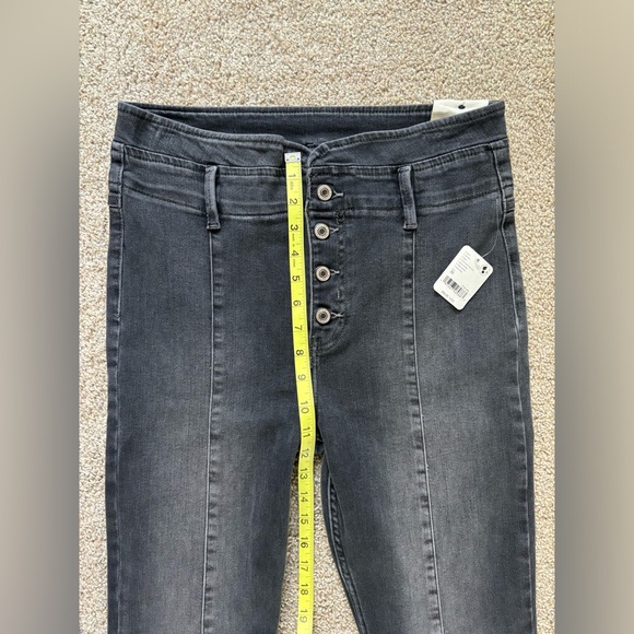 NWT Free People We the Free After Dark Mid Rise Flare Vintage Black Size… - Picture 10 of 14